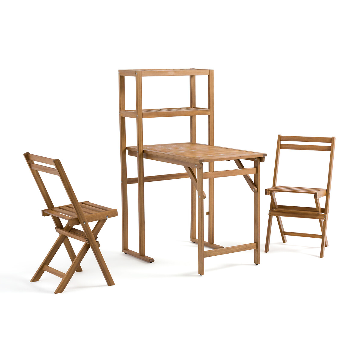 Комплект для сада стол  Два стула из акации Alata единый размер бежевый LaRedoute - фото 3