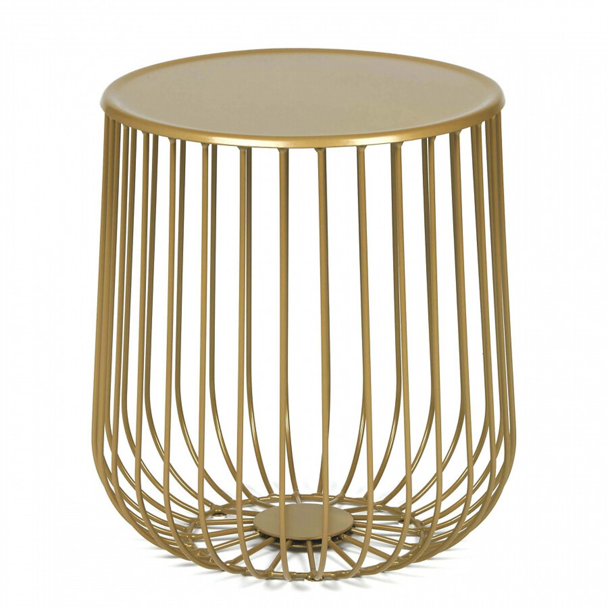 

Кофейный LaRedoute, Золотистый, Кофейный стол Flat Cage диаметр 40 2 персоны золотистый