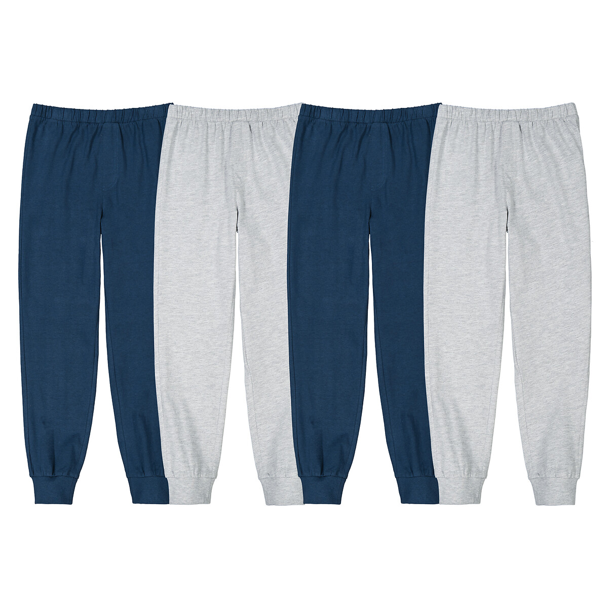 Комплект из четырех брюк пижамных из джерси 4 года - 102 см синий комплект из 2 однотонных пижамных брюк big
