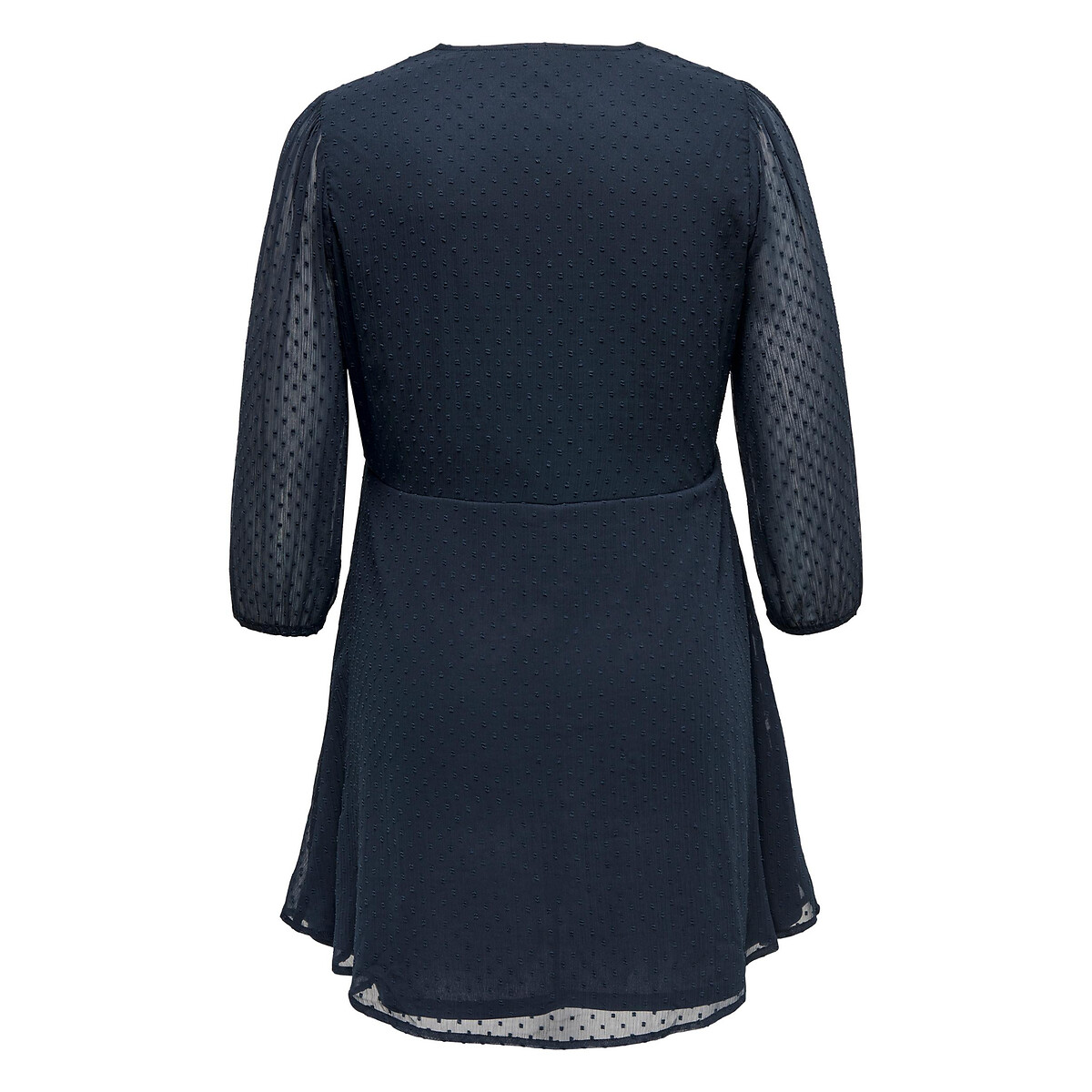 Платье Короткое с V-образным вырезом 58 синий LaRedoute, размер 58 - фото 2