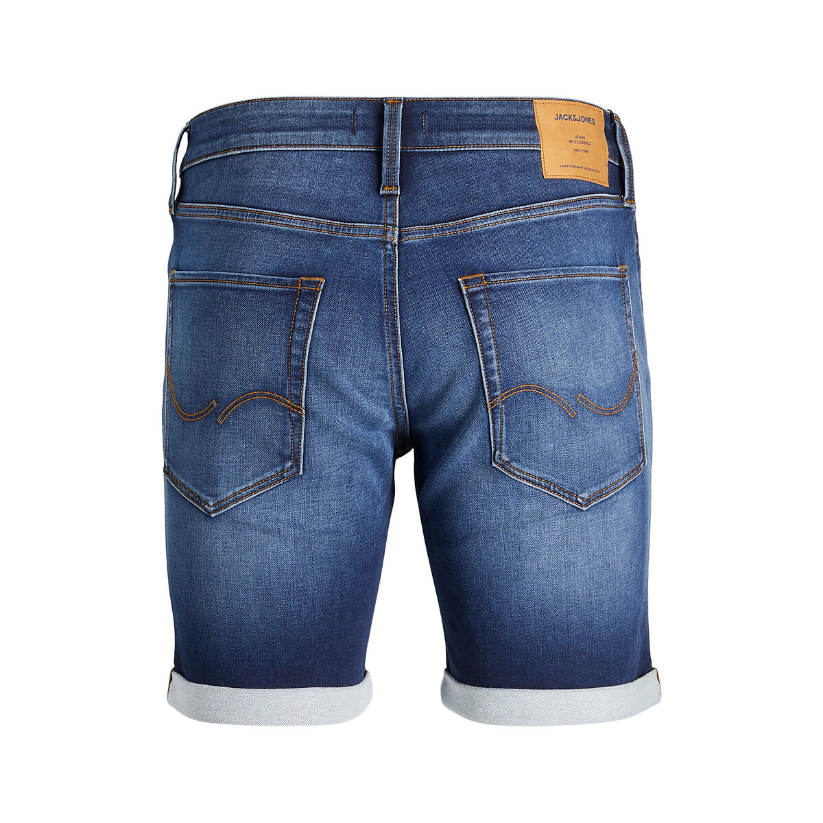 Шорты JACK & JONES Из джинсовой ткани суперстрейч Rick S синий, размер S - фото 5