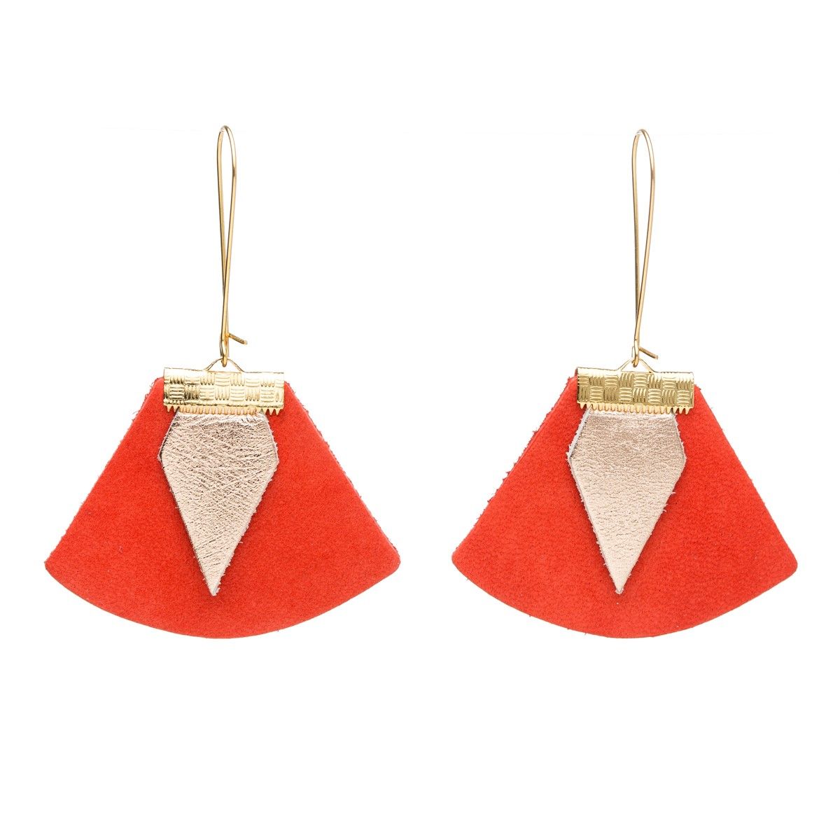 Boucles d'oreilles Chloé en cuir