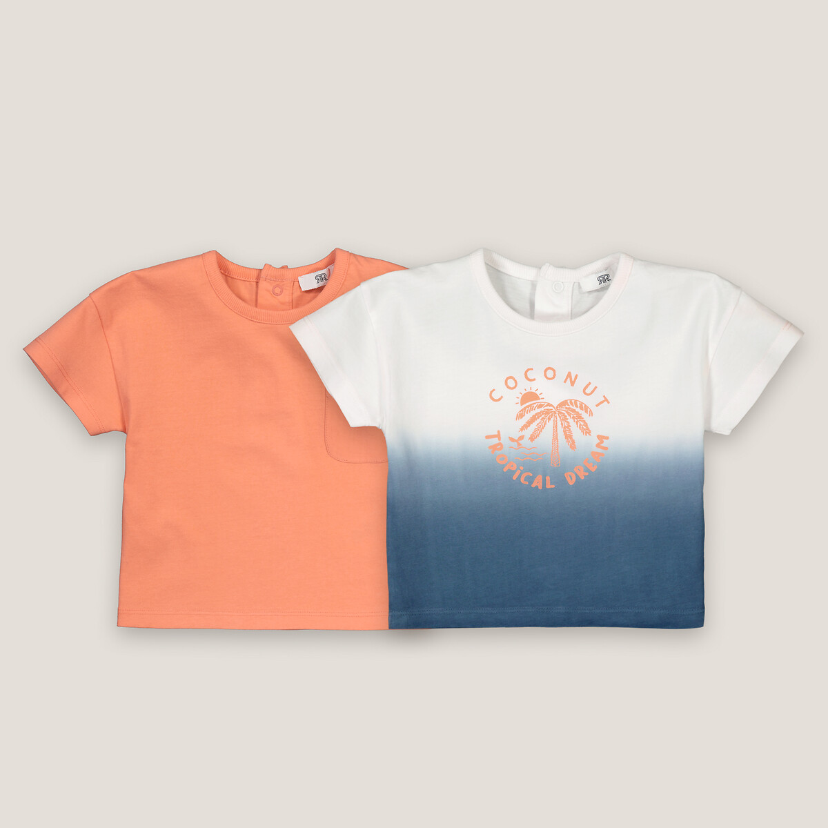 Комплект из двух футболок с короткими рукавами 4 года - 102 см синий комплект из двух футболок signature воротник с воланом 4 года 102 см розовый