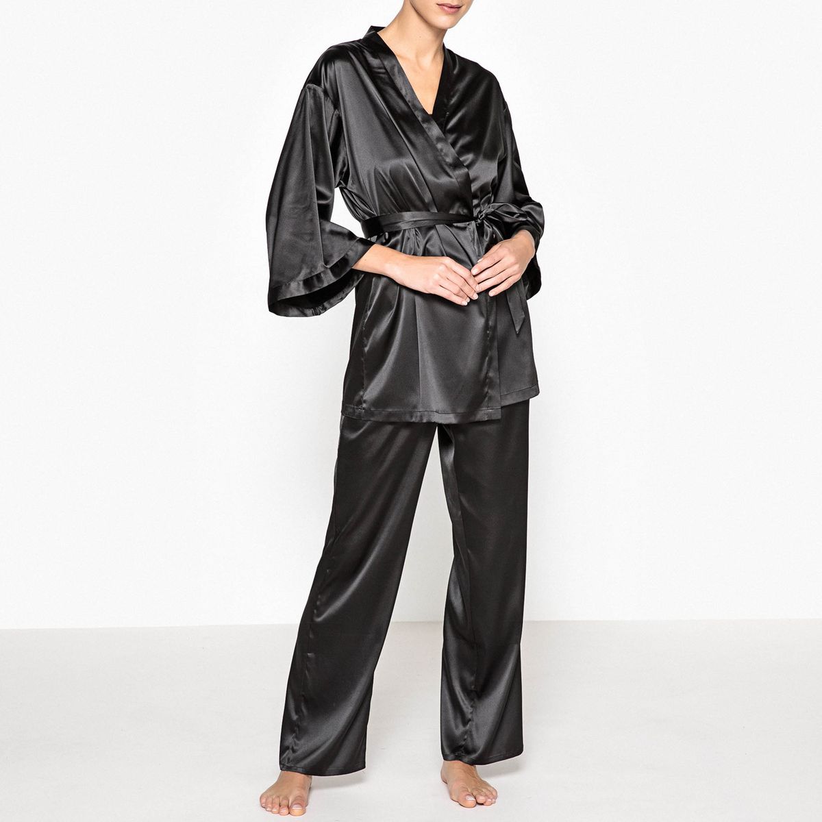 Pyjama satin 3 pièces