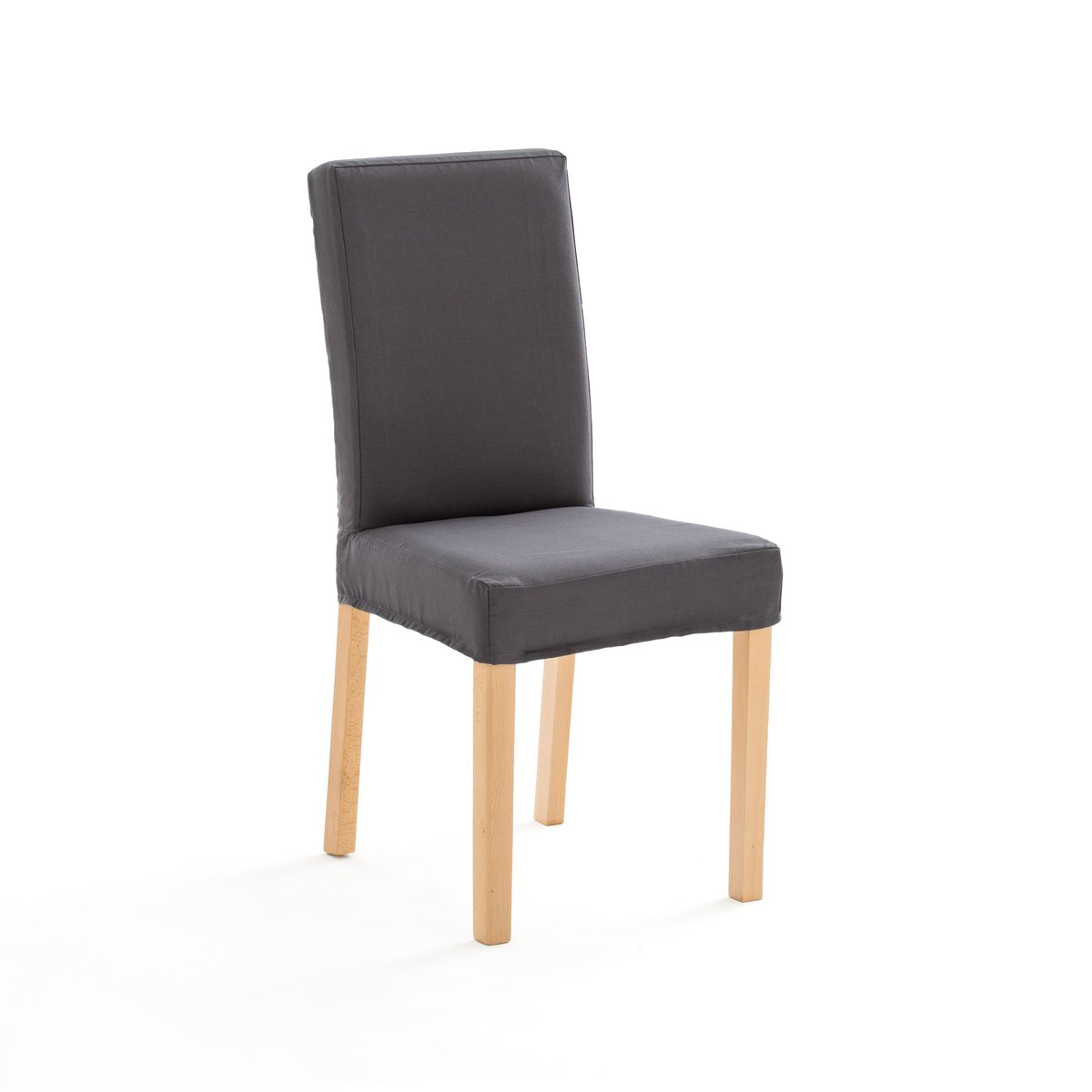 Чехол La Redoute На стул из хлопка DOMME единый размер серый - фото 1