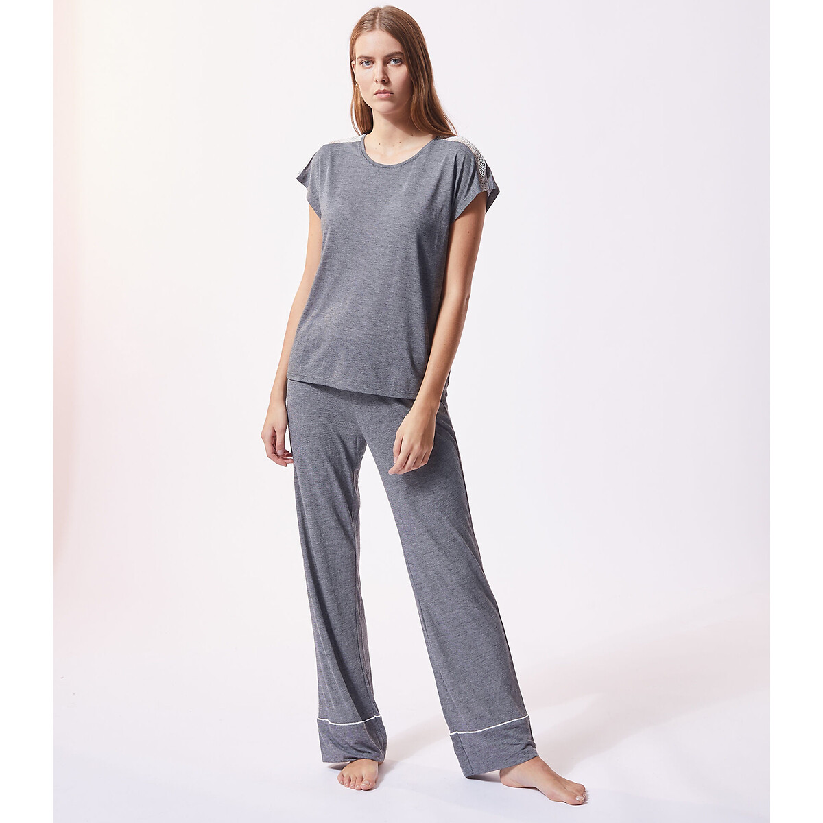 

Топ LaRedoute, Синий, Топ с короткими рукавами WARM DAY S синий