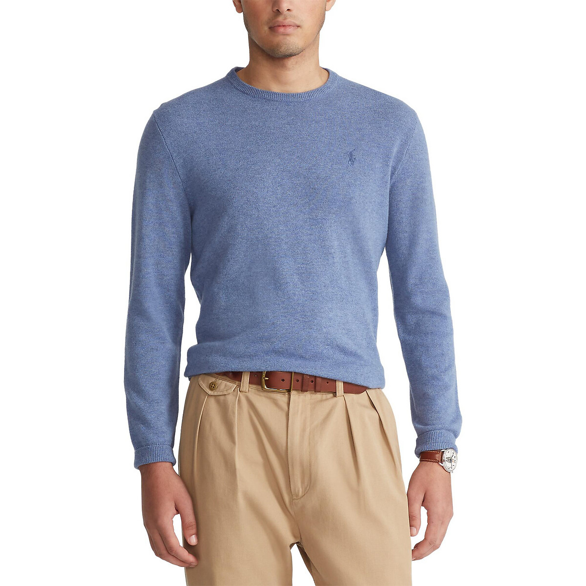 

Пуловер POLO RALPH LAUREN, Синий, С круглым вырезом из шерсти XL синий