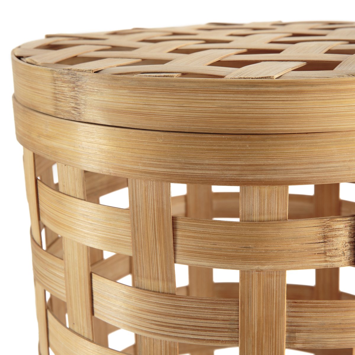 Корзинка La Redoute Круглая из плетеного бамбука Jakemo единый размер бежевый - фото 2