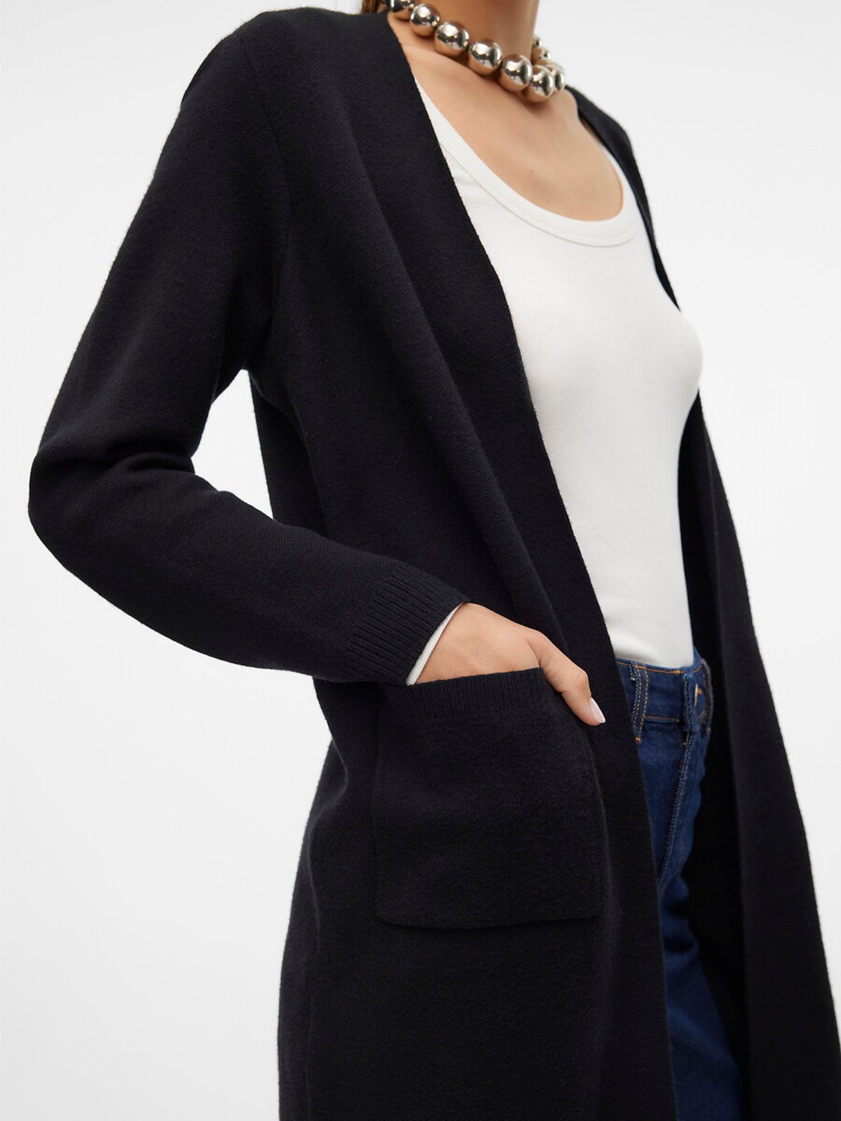 

Кардиган LaRedoute, Черный, Кардиган длинный из тонкого трикотажа XS черный