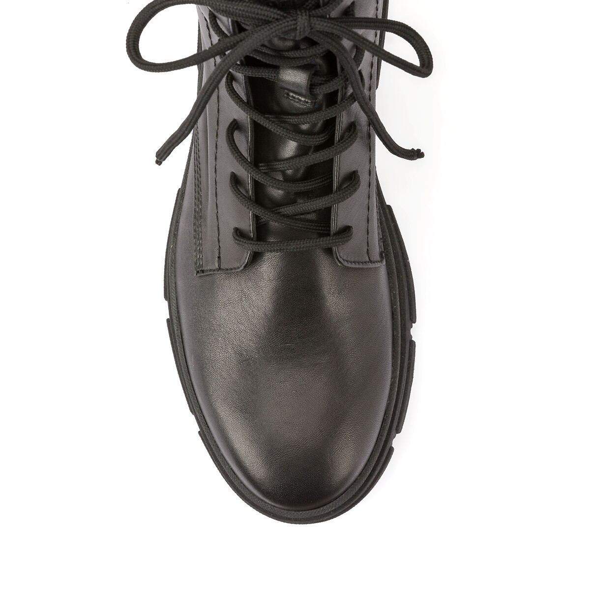 Ботинки TAMARIS Кожаные на шнуровке 37 черный, размер 37 - фото 3