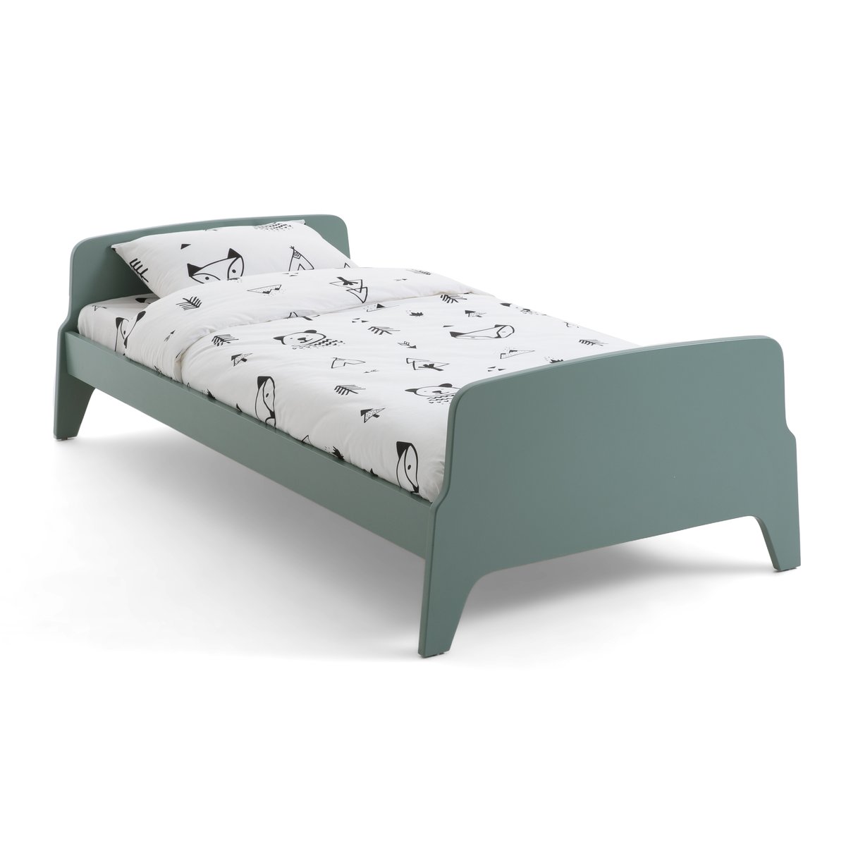 кровать в винтажном стиле с сеткой malu 90 x 190 см каштановый Кровать 1-сп в винтажном стиле Adil 90 x 190 см зеленый