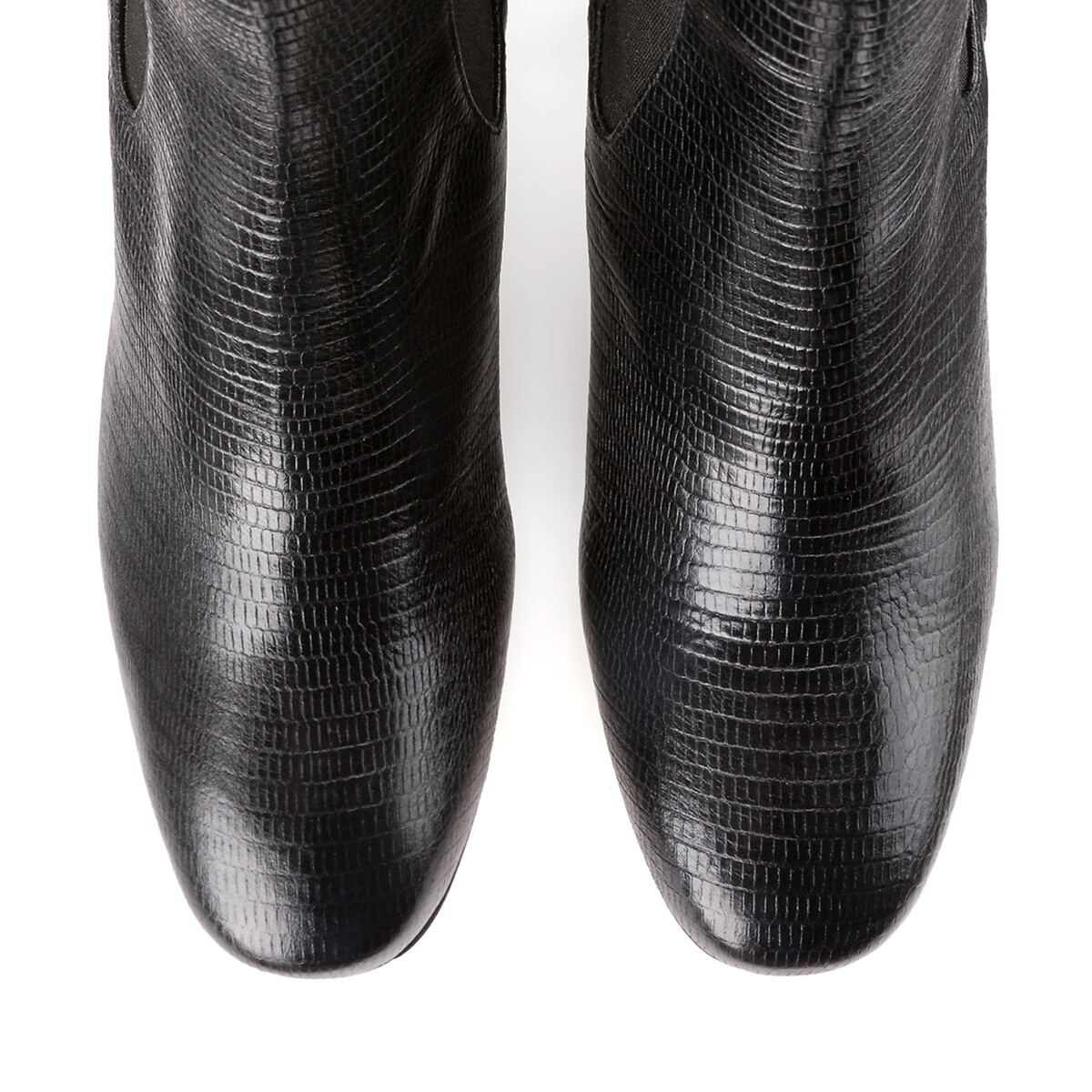 Ботинки LaRedoute Из кожи Lacado 40 черный, размер 40 - фото 3