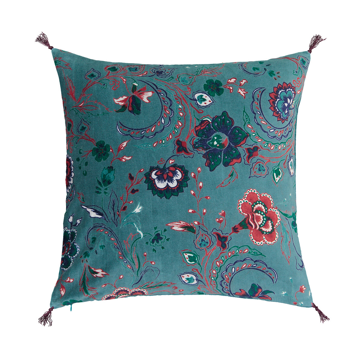 

Чехол LaRedoute, Синий, На подушку из велюра Paisley 45 x 45 см синий
