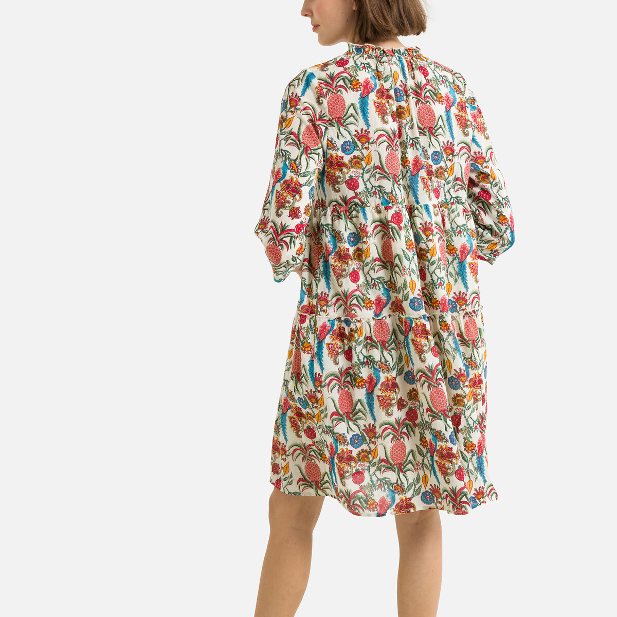 Платье LEON & HARPER Объемное с принтом RUDRA M разноцветный, размер M - фото 4