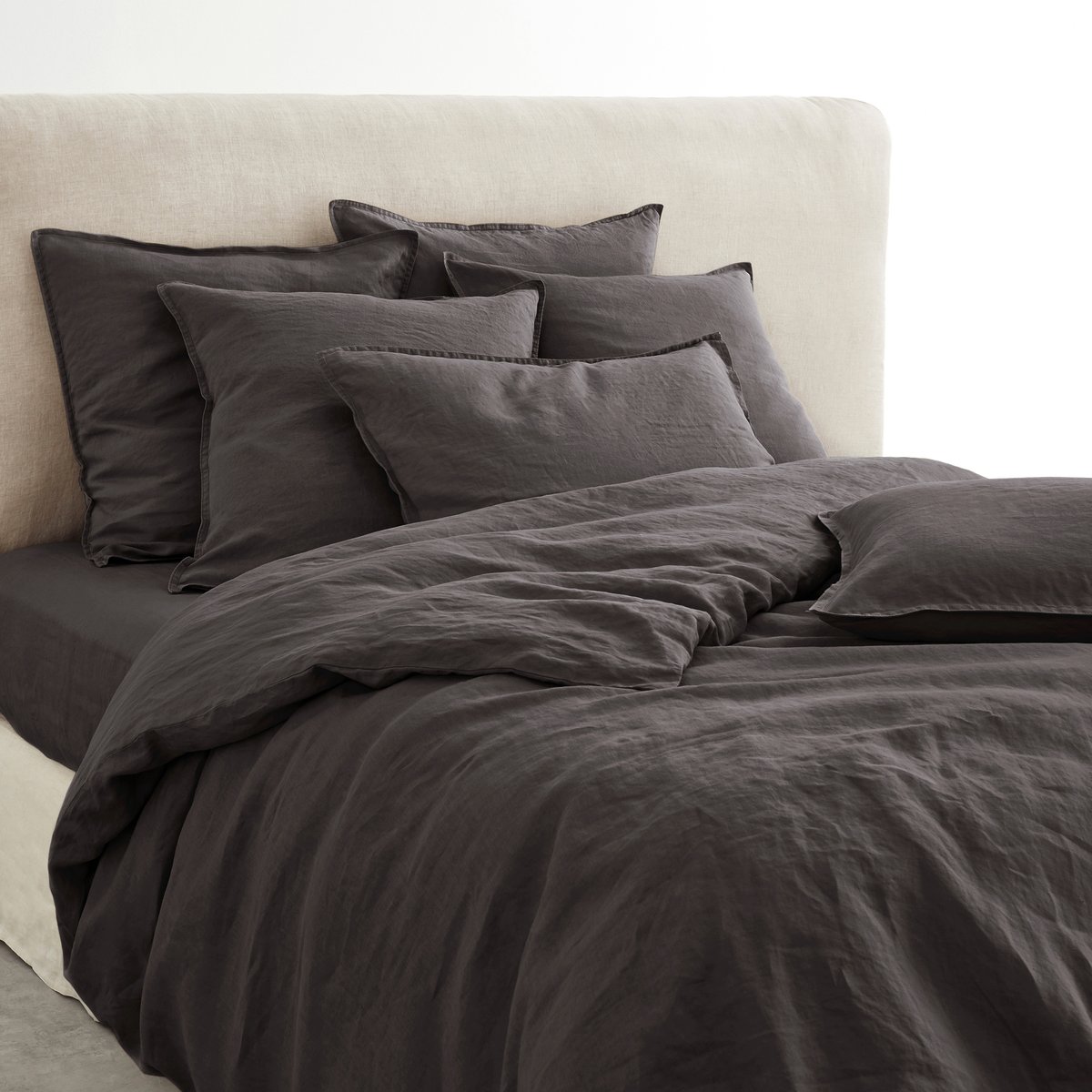 

Пододеяльник La Redoute, Каштановый, Льняной Elina 240 x 220 см каштановый