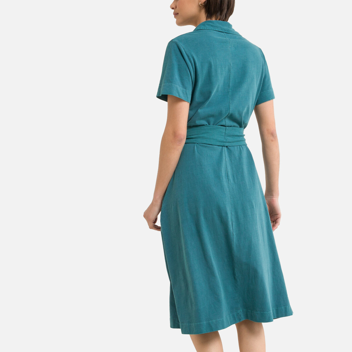 Платье LEON & HARPER На пуговицах с короткими рукавами RALINI M синий, размер M - фото 4