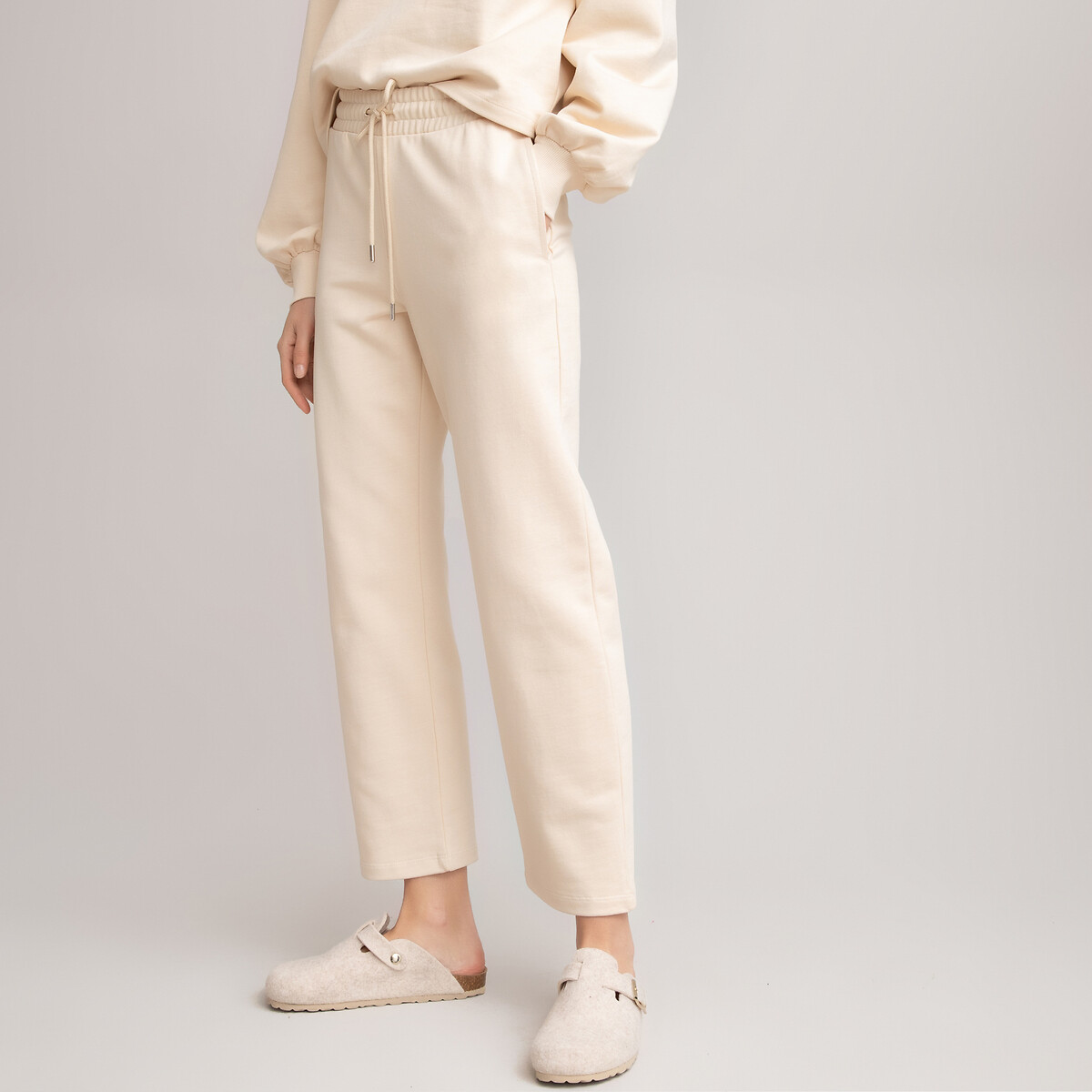 

Брюки LaRedoute, Белый, Прямые из мольтона L белый