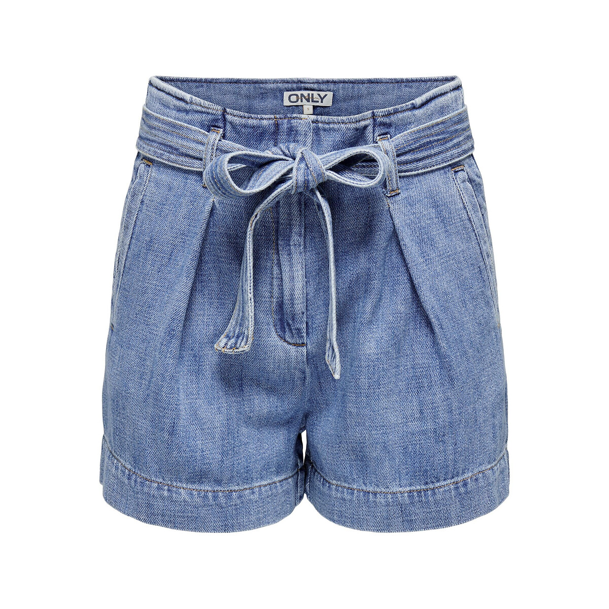 Шорты из джинсовой ткани  S синий LaRedoute, размер S - фото 5
