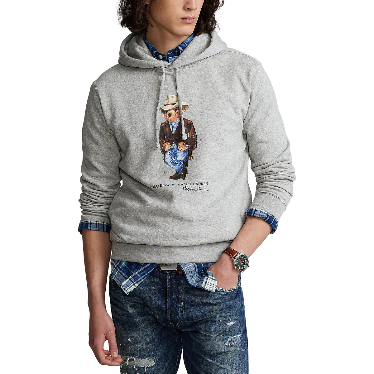 

Свитшот POLO RALPH LAUREN, Серый, С капюшоном с рисунком Bear L серый