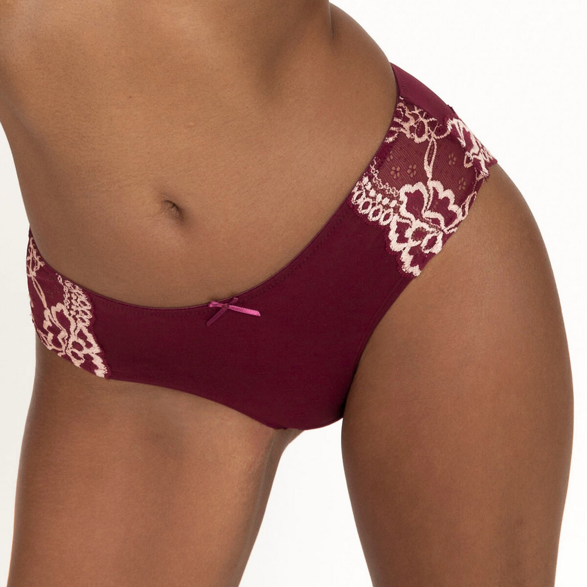 

Трусы-шорты LaRedoute, Красный, Из микрофибры и кружева Lianne XL красный