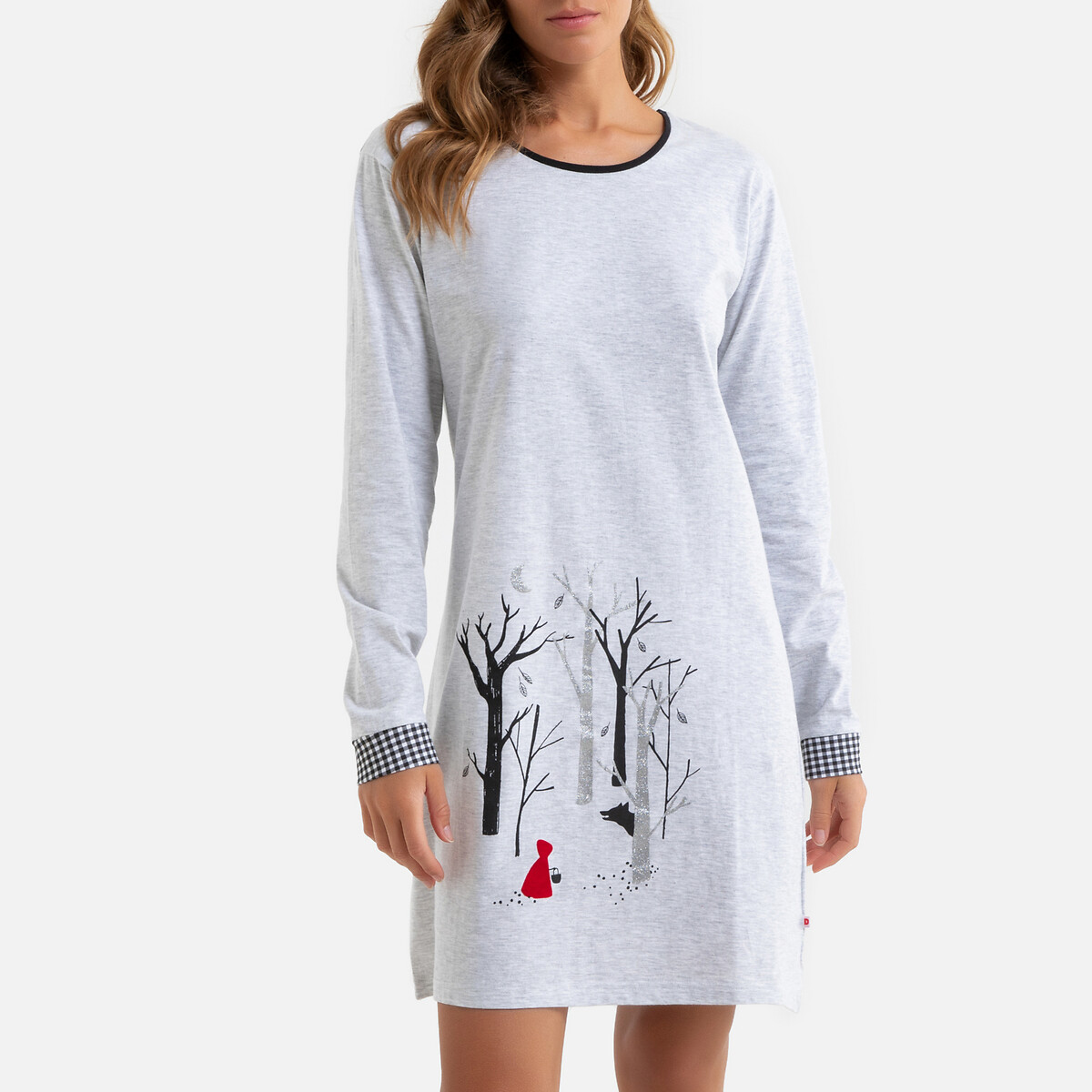 

Рубашка LaRedoute, Серый, Ночная и маска Le petit chaperon rouge S серый