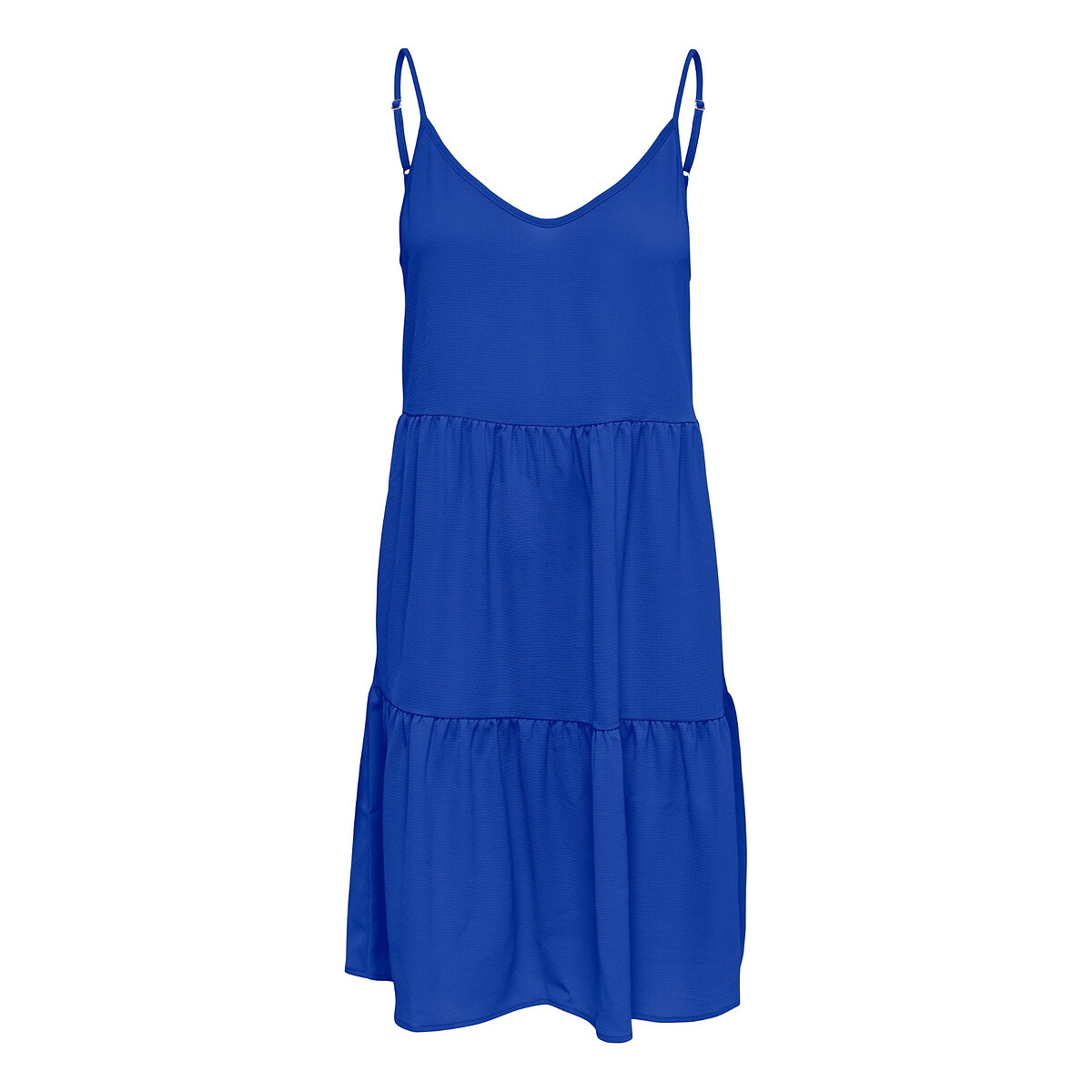 Платье Короткое с тонкими бретелями 48 синий LaRedoute, размер 48 - фото 3