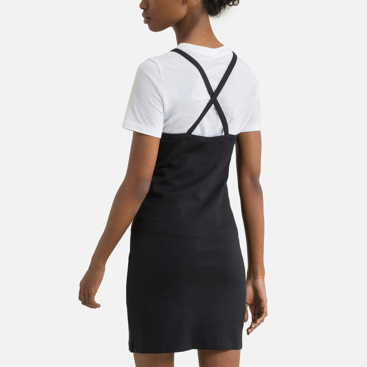 Платье NOISY MAY Облегающее с перекрещенными на спинке бретелями S черный, размер S - фото 4