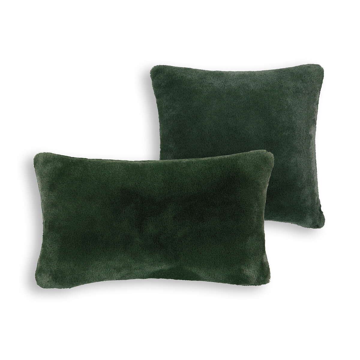 Чехол LaRedoute На подушку под мех Colton 40 x 40 см зеленый, размер 40 x 40 см - фото 1