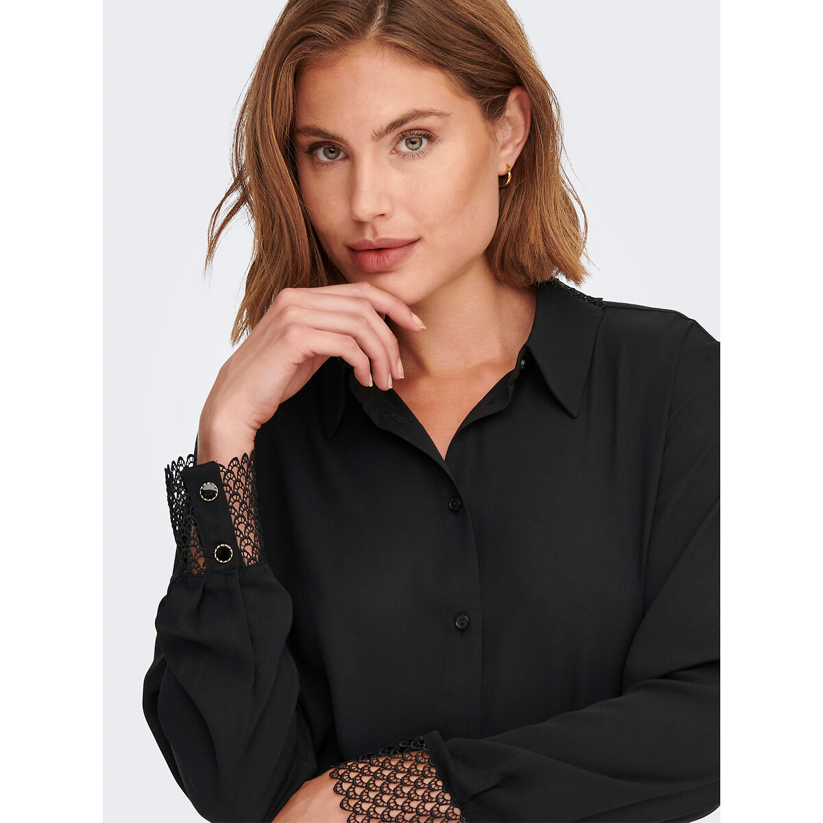 Блузка ONLY Блузка La Redoute XS черный, размер XS - фото 2