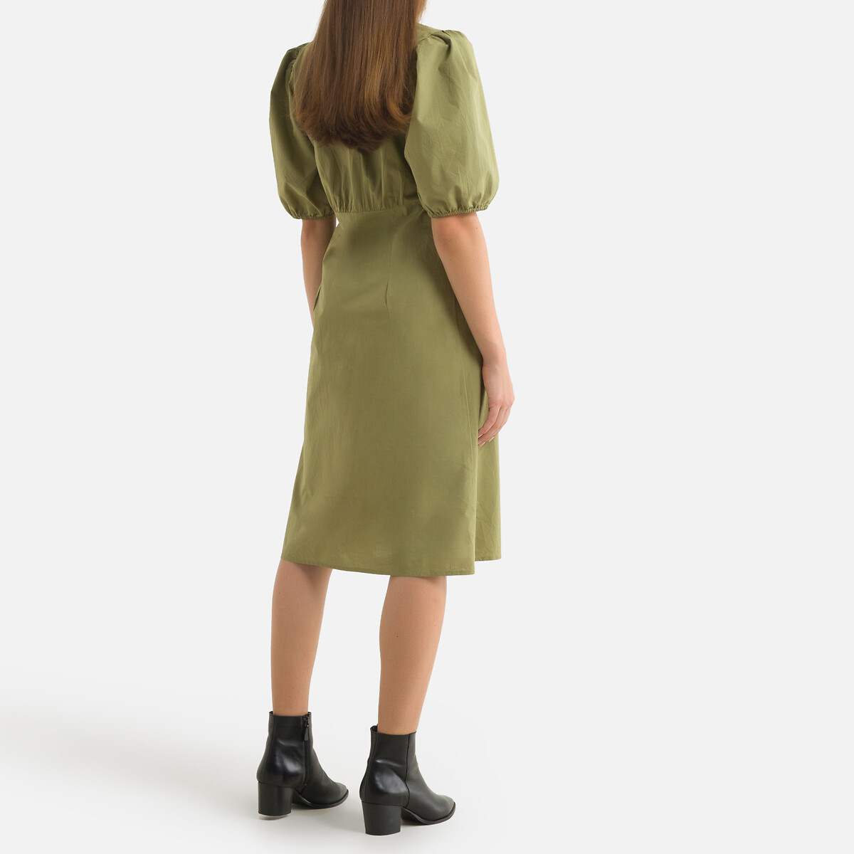 Платье-миди BA&SH С короткими рукавами PAME 1(S) зеленый, размер 1(S) С короткими рукавами PAME 1(S) зеленый - фото 4
