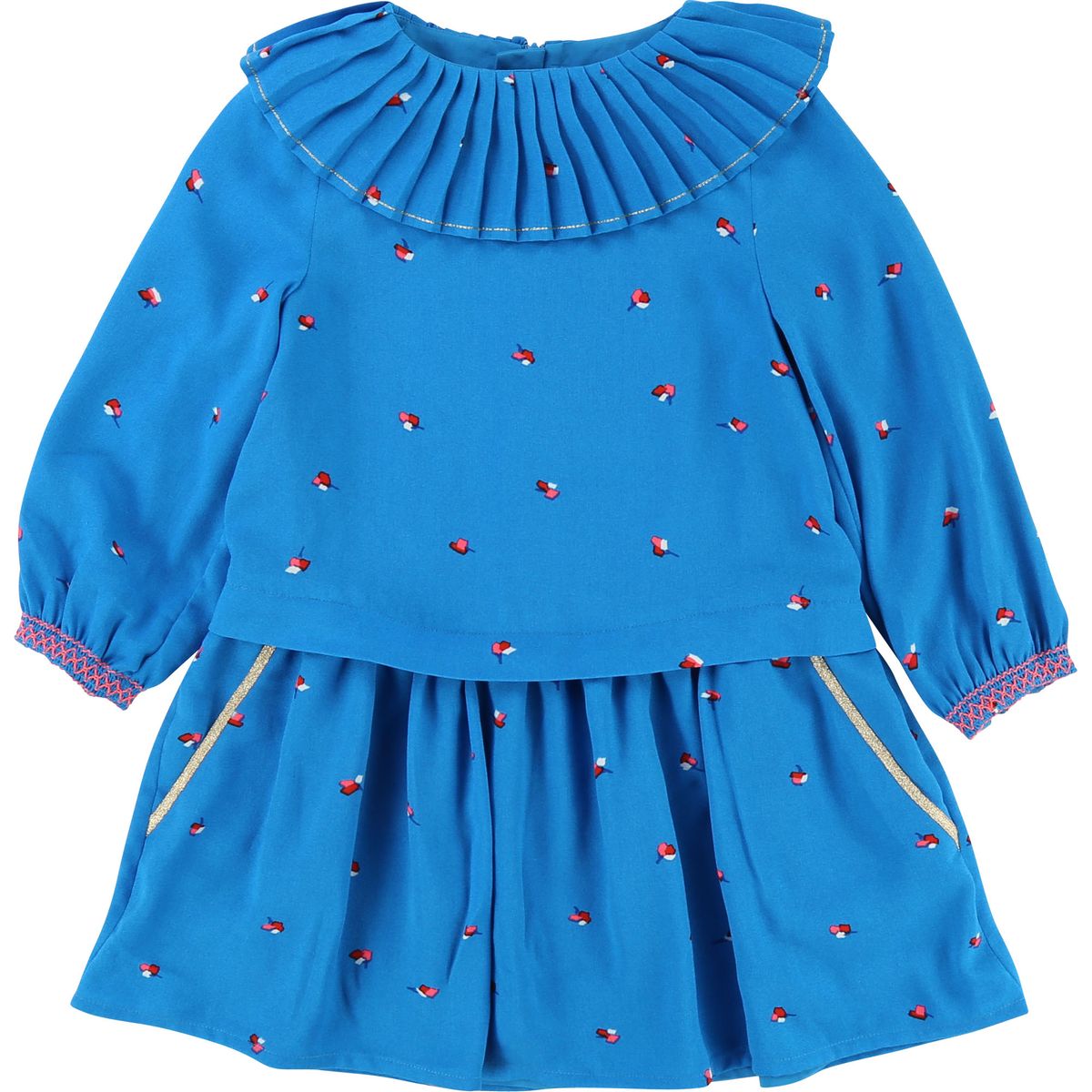 Robe en crêpe imprimé