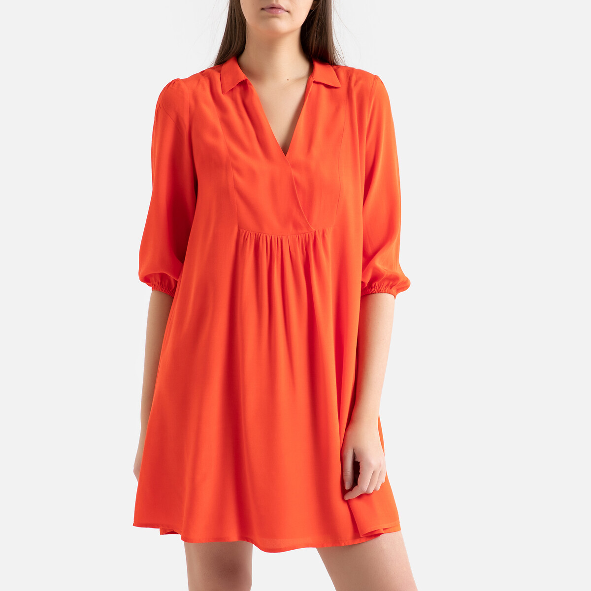 

Платье La Redoute, Красный, С запахом с длинными рукавами CELIANE 3(L) красный
