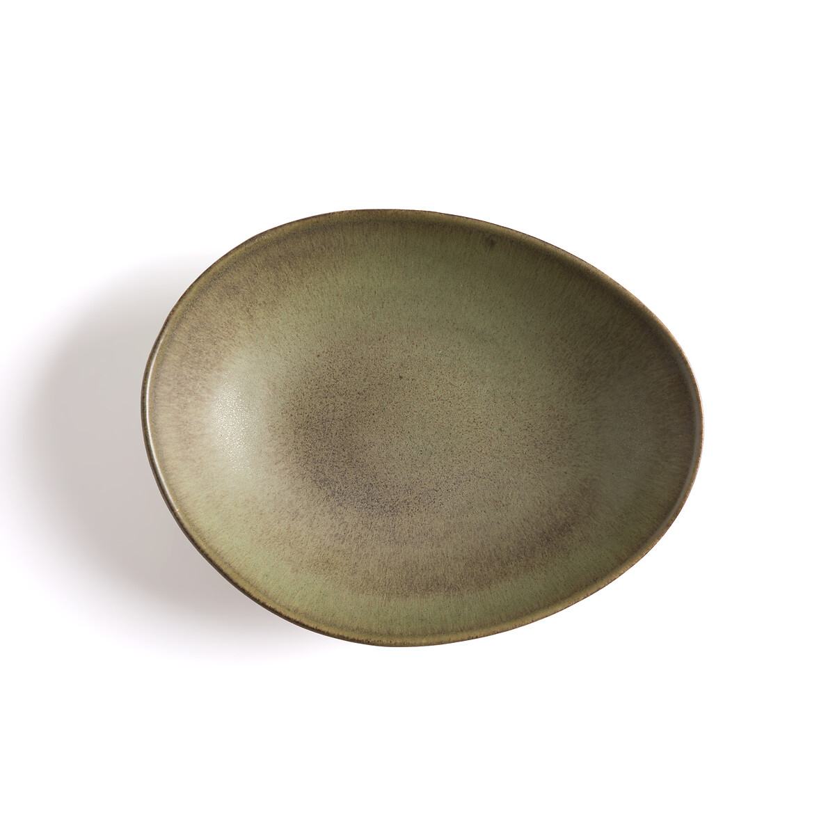 Комплект из 2 плоских тарелок Из керамики Leiria единый размер зеленый