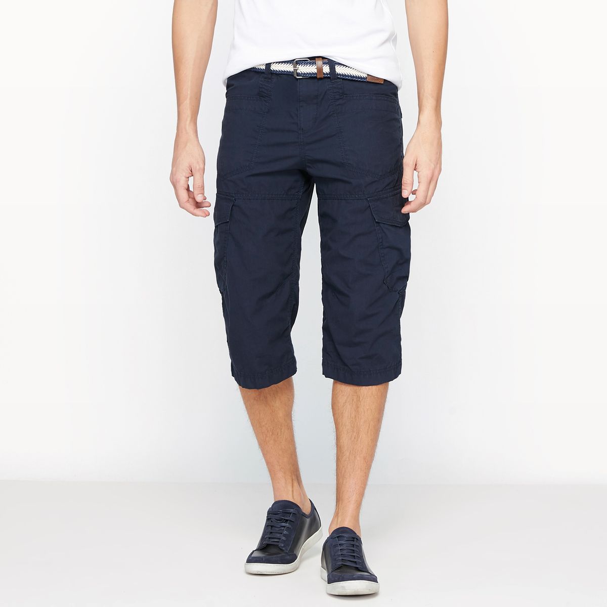 Bermuda battle long avec ceinture intégrée