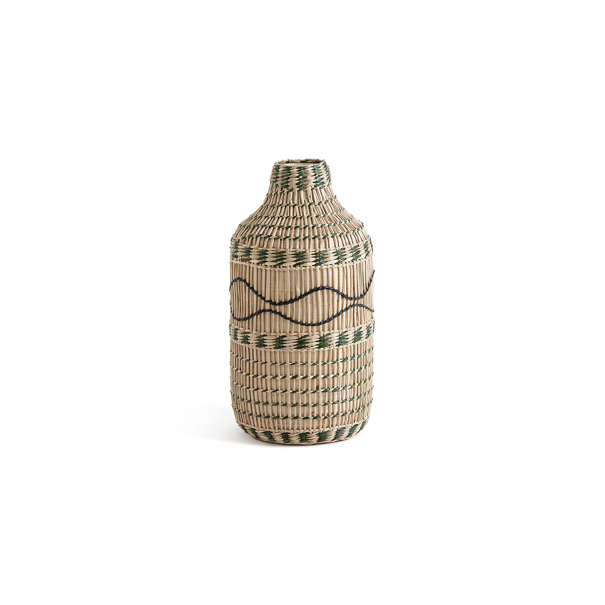 Ваза декоративная из бамбука В35 см Plooming единый размер бежевый ваза декоративная из обожженной глины в30 см makero единый размер желтый