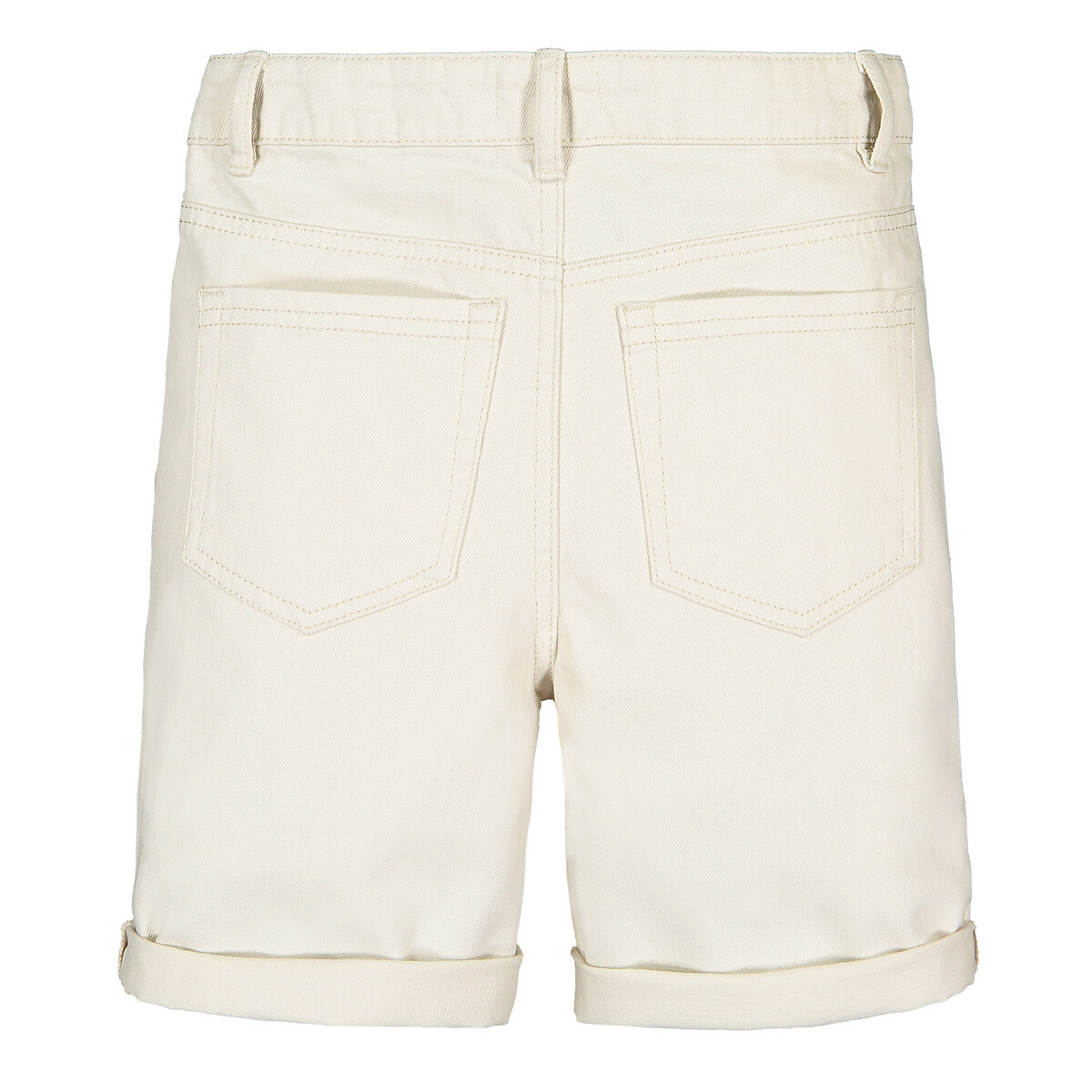 Бермуды LaRedoute Из джинсовой ткани 3-12 лет 12 белый, размер 12 - фото 4
