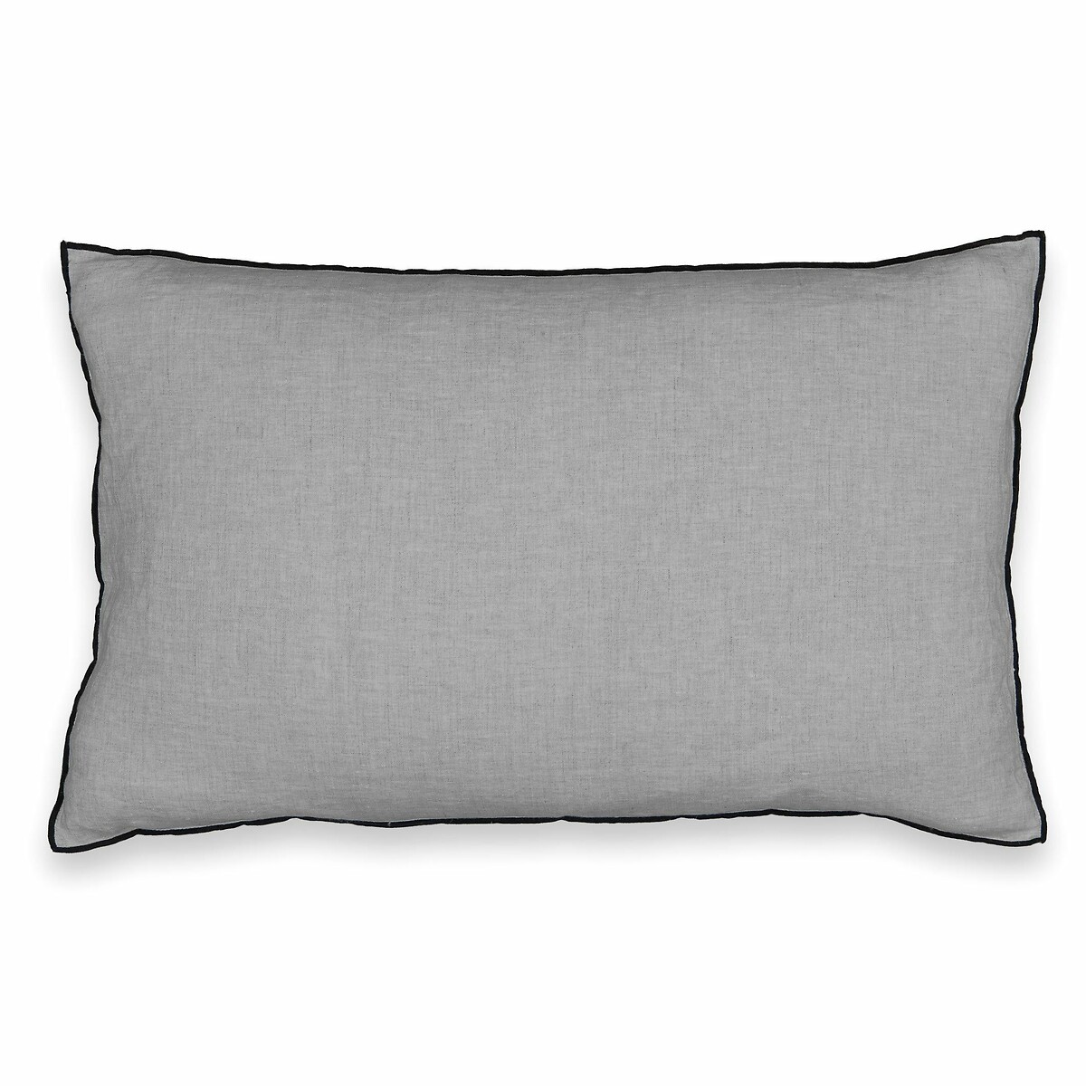 Чехол LaRedoute На подушку 100 стираный лен ELina 50 x 50 см серый, размер 50 x 50 см - фото 3
