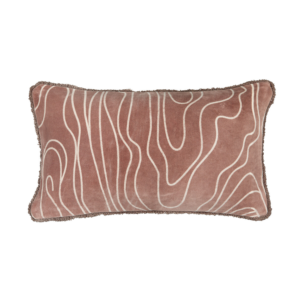 Чехол На подушку из велюра Pongou 50 x 30 см розовый