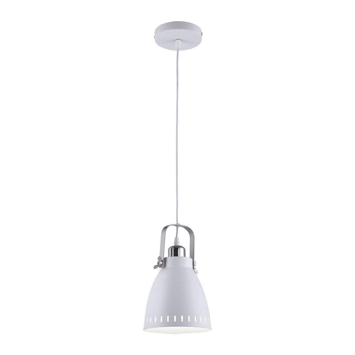 Suspension industrielle EVA blanche en métal
