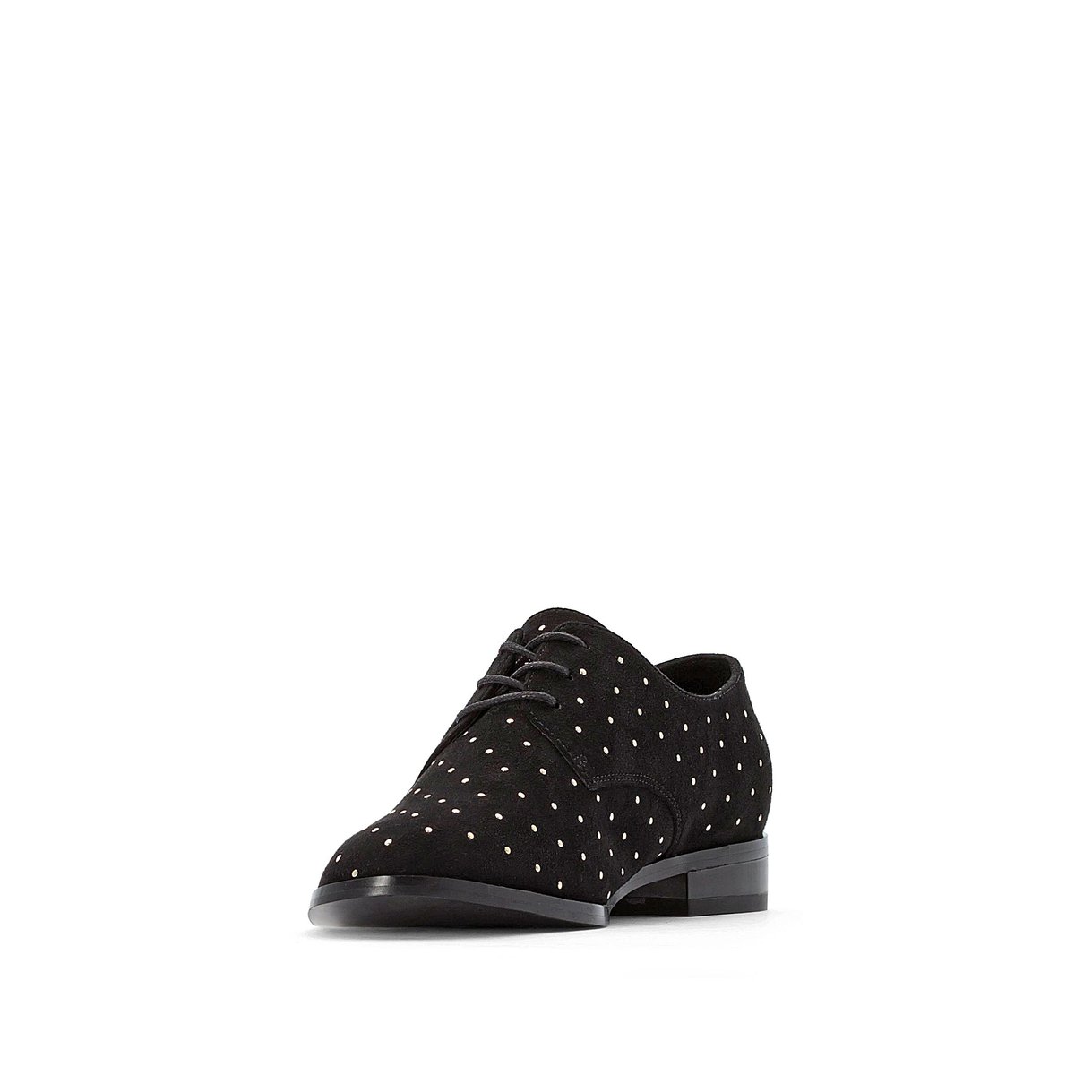 Ботинки-дерби La Redoute На шнуровке с заклепками 36 черный, размер 36 - фото 2