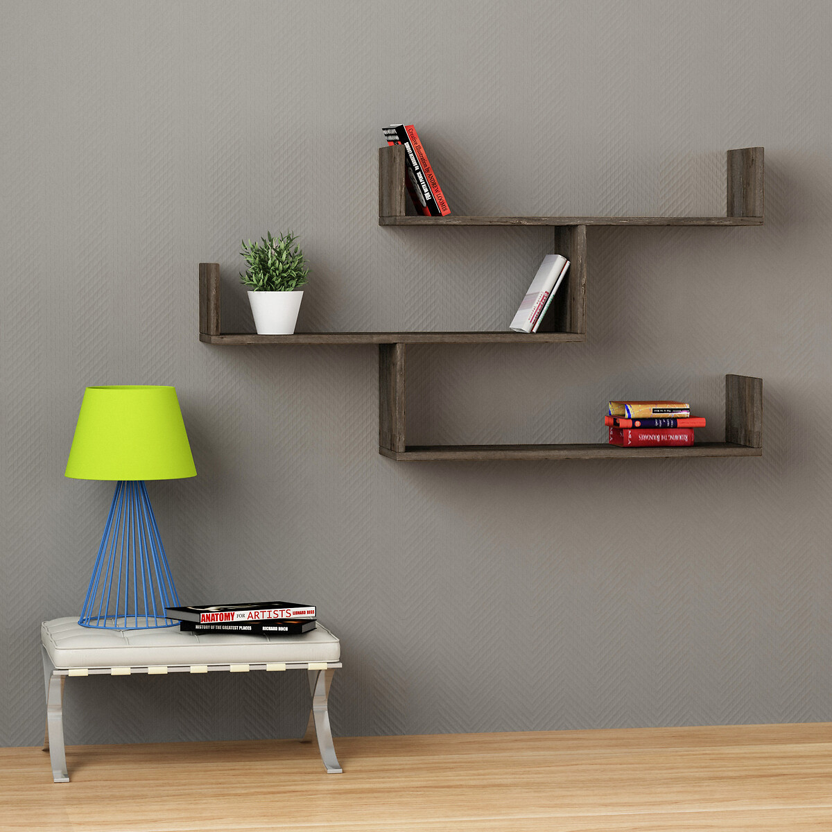

Прямая LaRedoute, Бежевый, Прямая книжная полка TIBET BOOKCASE LIGHT единый размер бежевый