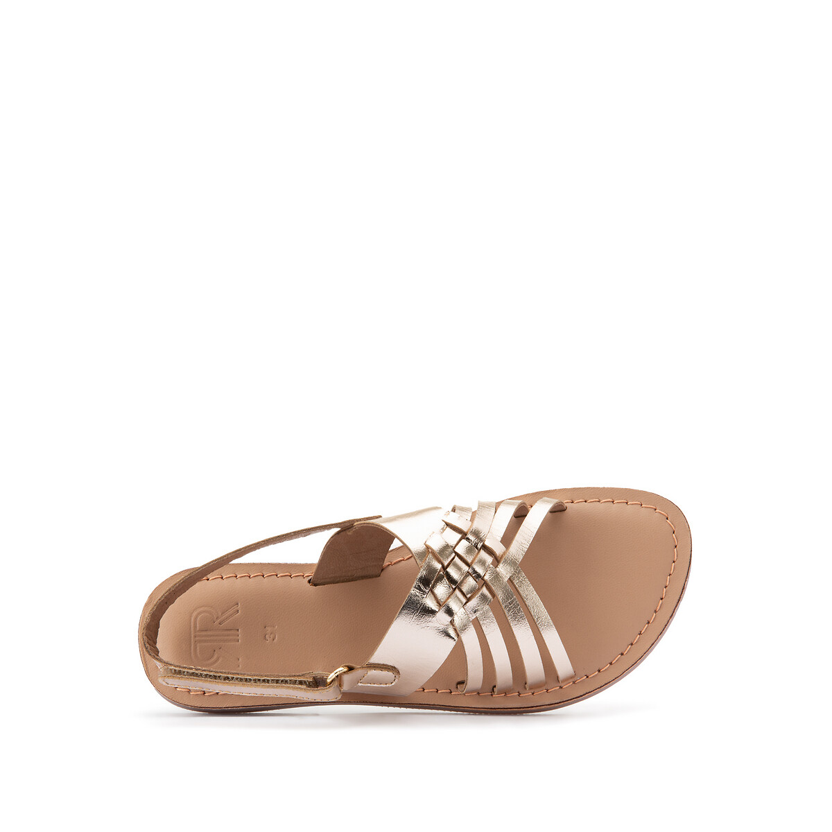 

Сандалии LA REDOUTE COLLECTIONS, Золотистый, Из кожи 28-38 32 золотистый