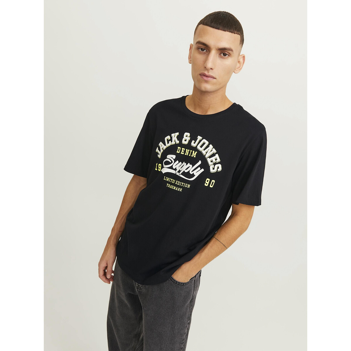 

Футболка LaRedoute, Черный, Футболка с круглым вырезом и логотипом XS черный