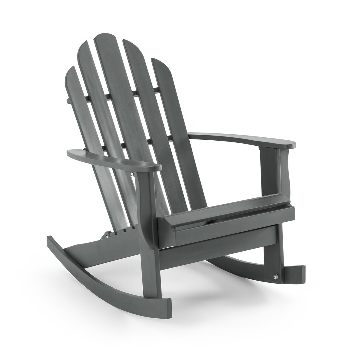 Кресло-качалка LaRedoute Для сада Thodore стиль Adirondack единый размер серый - фото 1