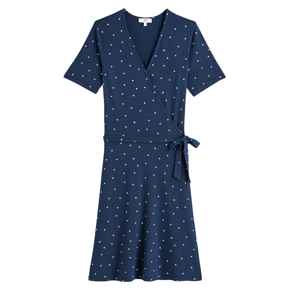 Платье LA REDOUTE COLLECTIONS С запахом в горох короткие рукава XL другие, размер XL - фото 5
