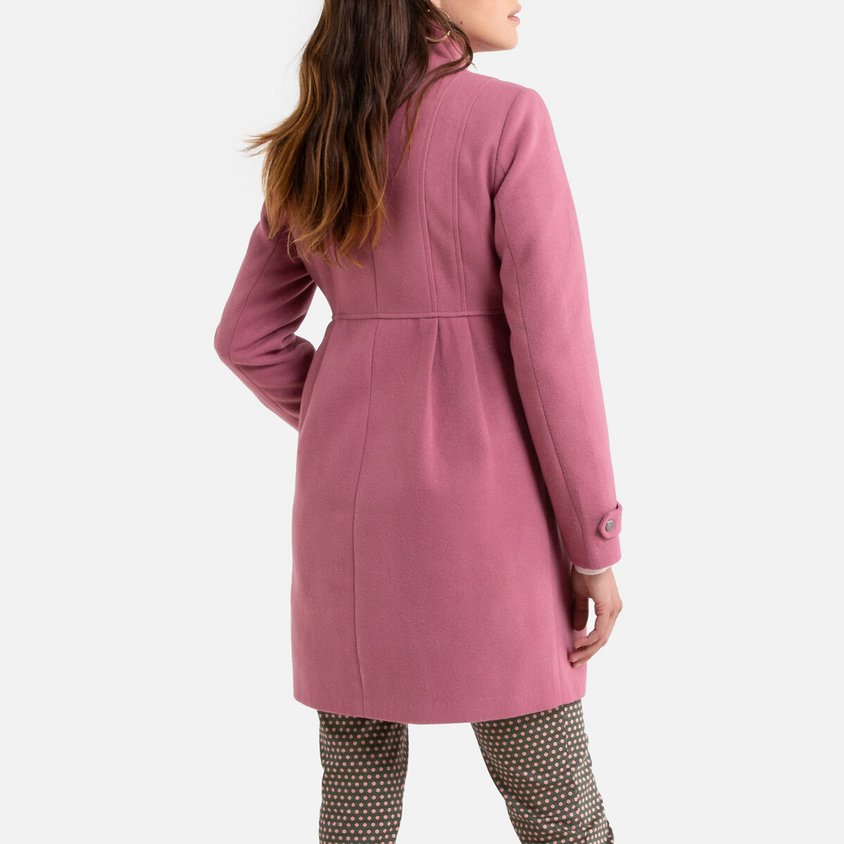Пальто La Redoute Средней длины с застежкой на молнию 38 (FR) - 44 (RUS) розовый, размер 38 (FR) - 44 (RUS) Средней длины с застежкой на молнию 38 (FR) - 44 (RUS) розовый - фото 4