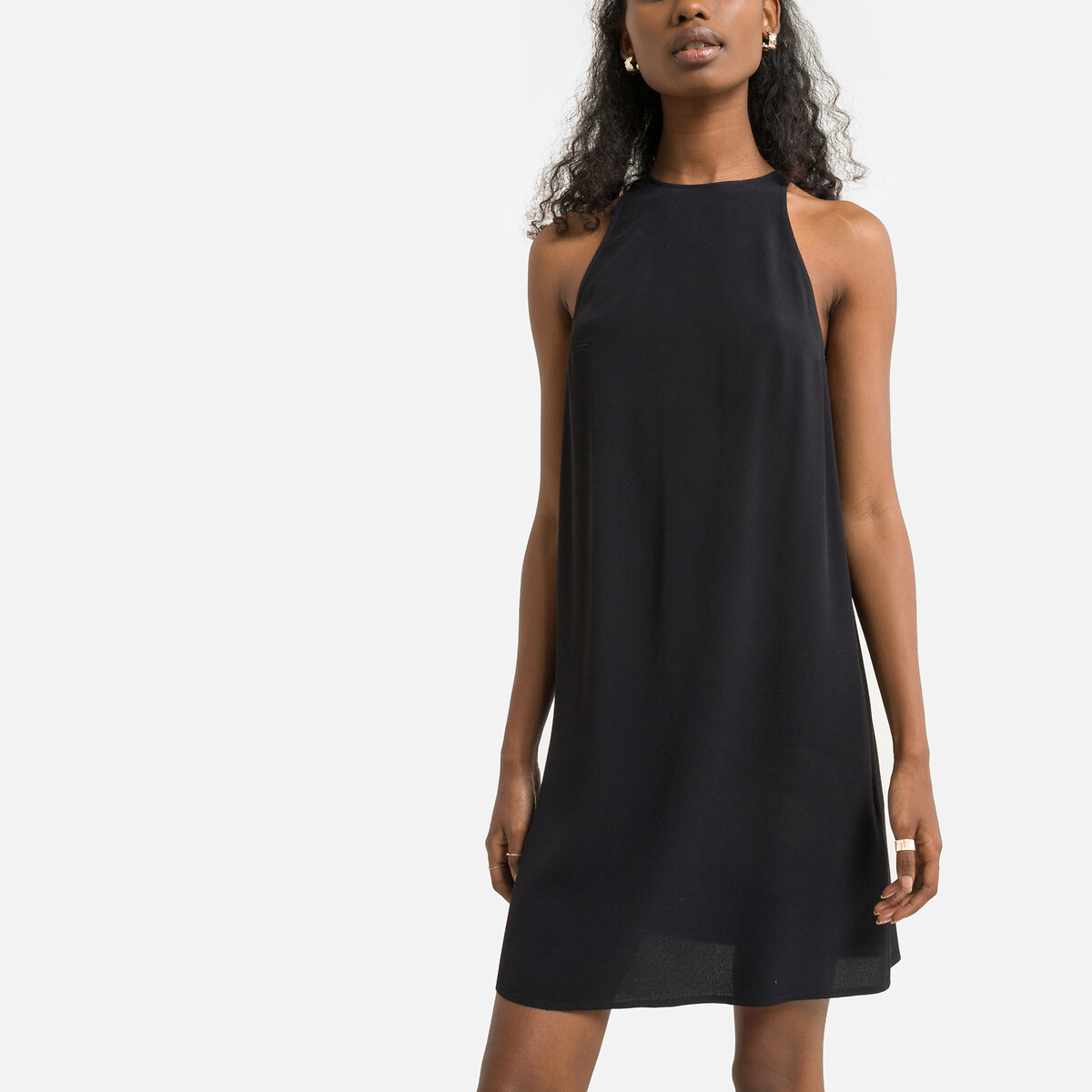 Платье BA&SH Платье Расклешенное FIAM 3(L) черный, размер 3(L) Платье Расклешенное FIAM 3(L) черный - фото 1