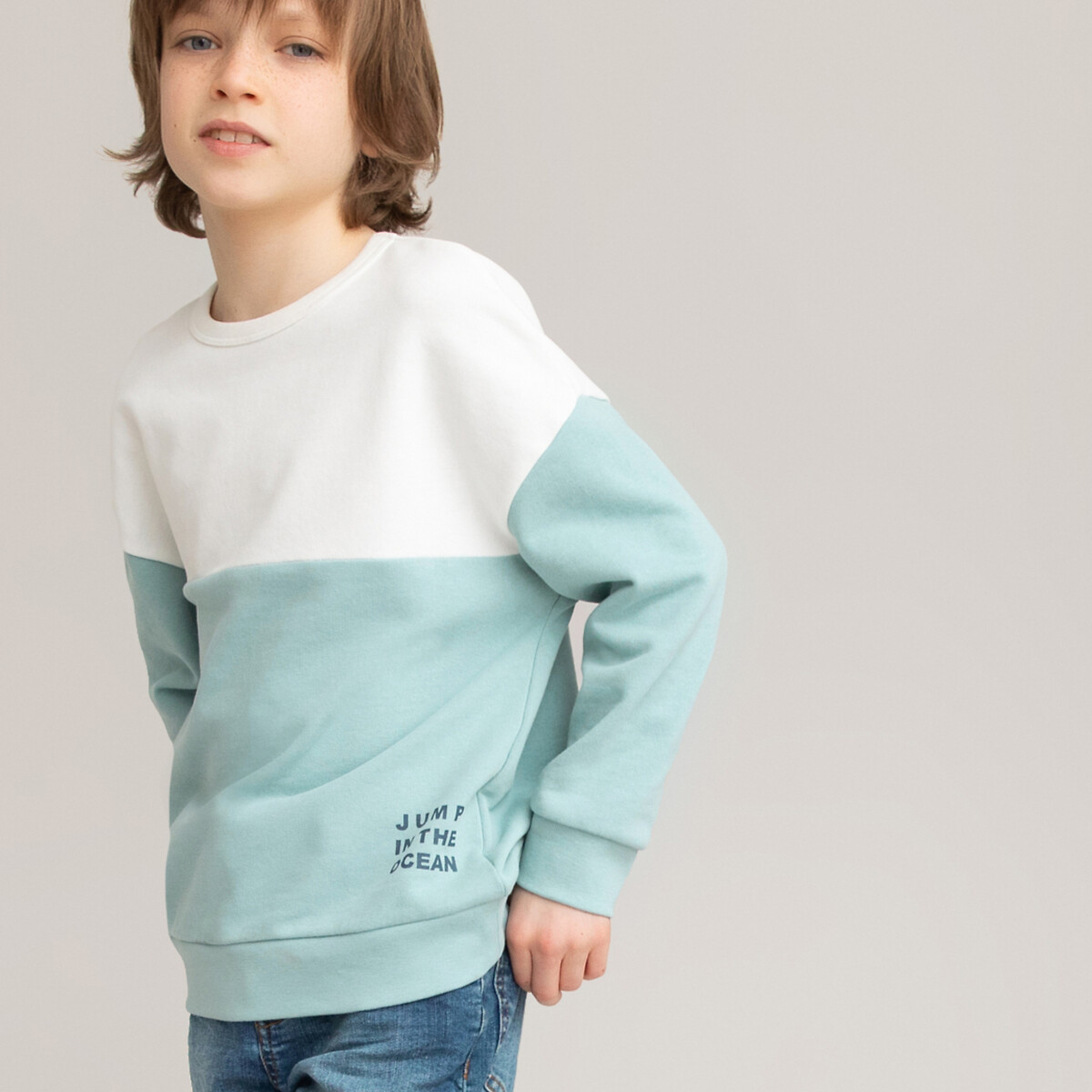 

Свитшот LaRedoute, Синий, С круглым вырезом 3-12 лет 8 лет - 126 см синий