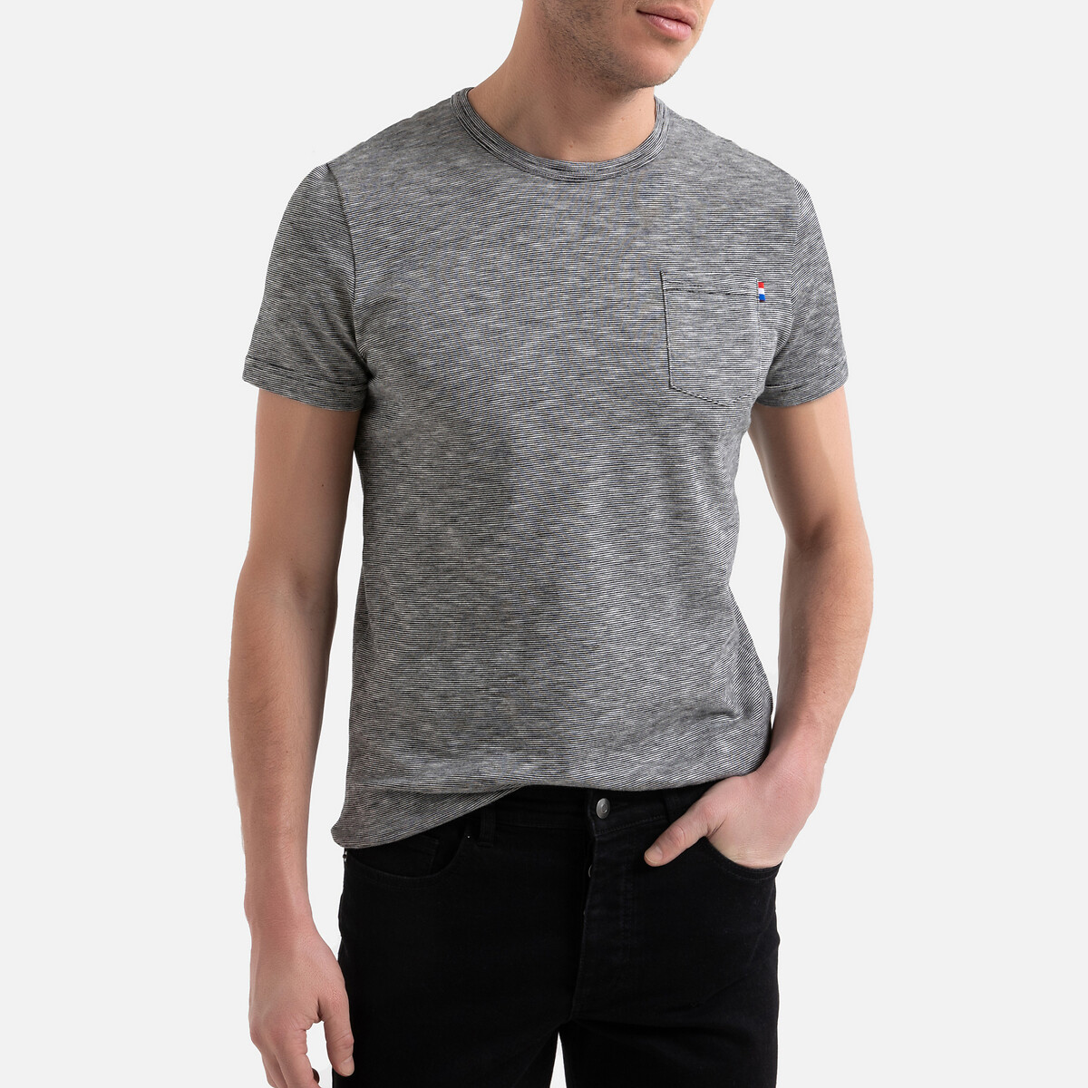 

Футболка La Redoute, Черный, Из биохлопка с круглым вырезом Made in France S черный