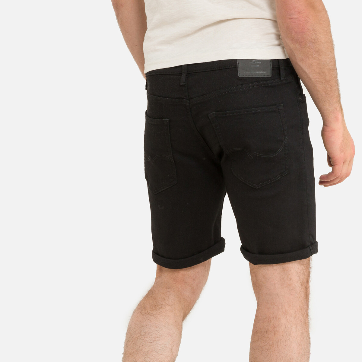 Шорты JACK & JONES Из джинсовой ткани суперстрейч Rick XL черный, размер XL - фото 4